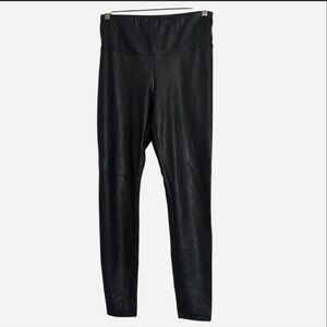 Catherine Malandrino Black Faux Leather Leggings - Size SP